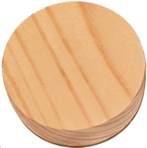 Bouchons en bois Travers Sapin ø 35 x 10 (1 kg,~ 200 pcs)